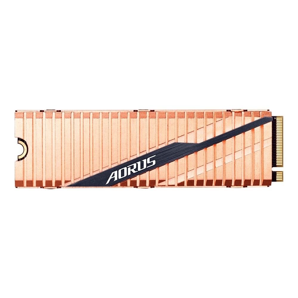 حافظه اس اس دی آئوروس مدل Aorus Gen4 m.2 NVMe باهیت سینک مسی با حافظه 2 ترابایت