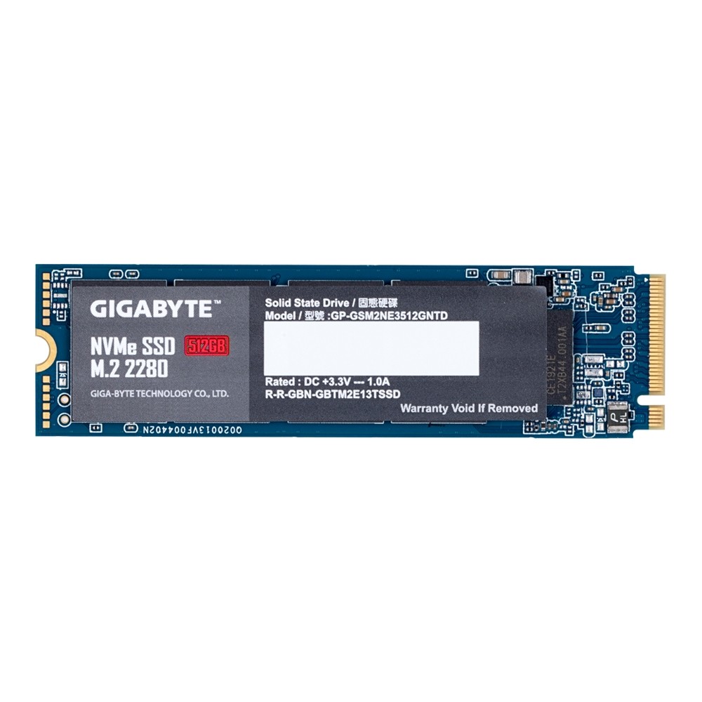 حافظه اس اس دی گیگابایت مدل m.2 NVMe با حافظه 512 گیگابایت