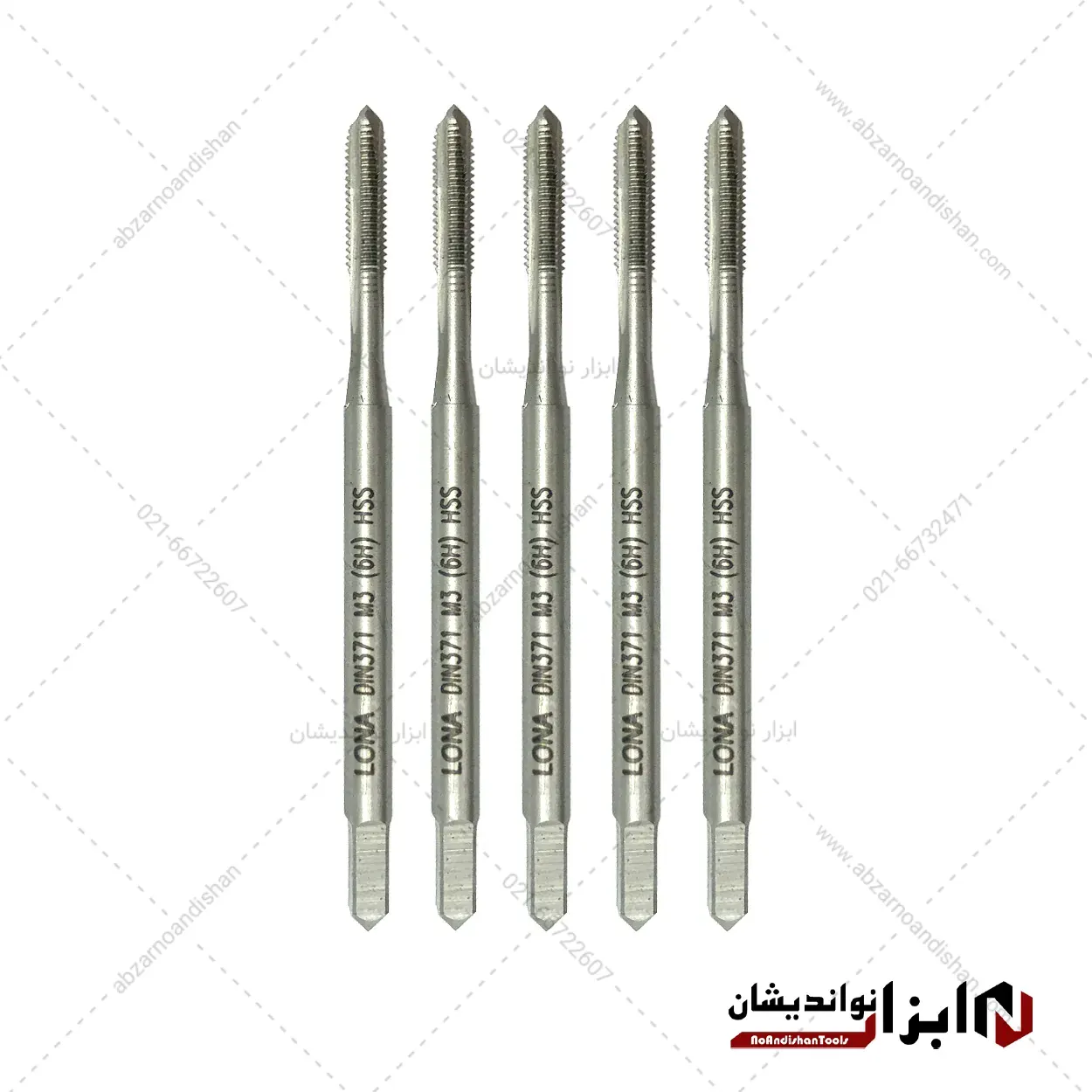 قلاویز ماشینی سایز M3X0.5 برند LONA