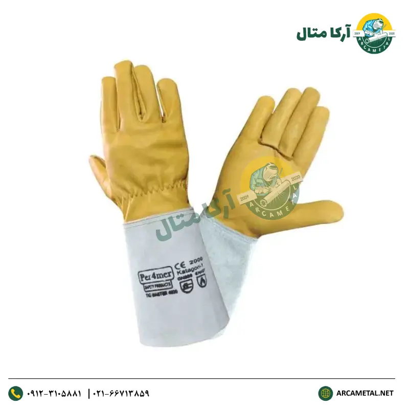 دستکش جوشکاری آرگون ساق بلند