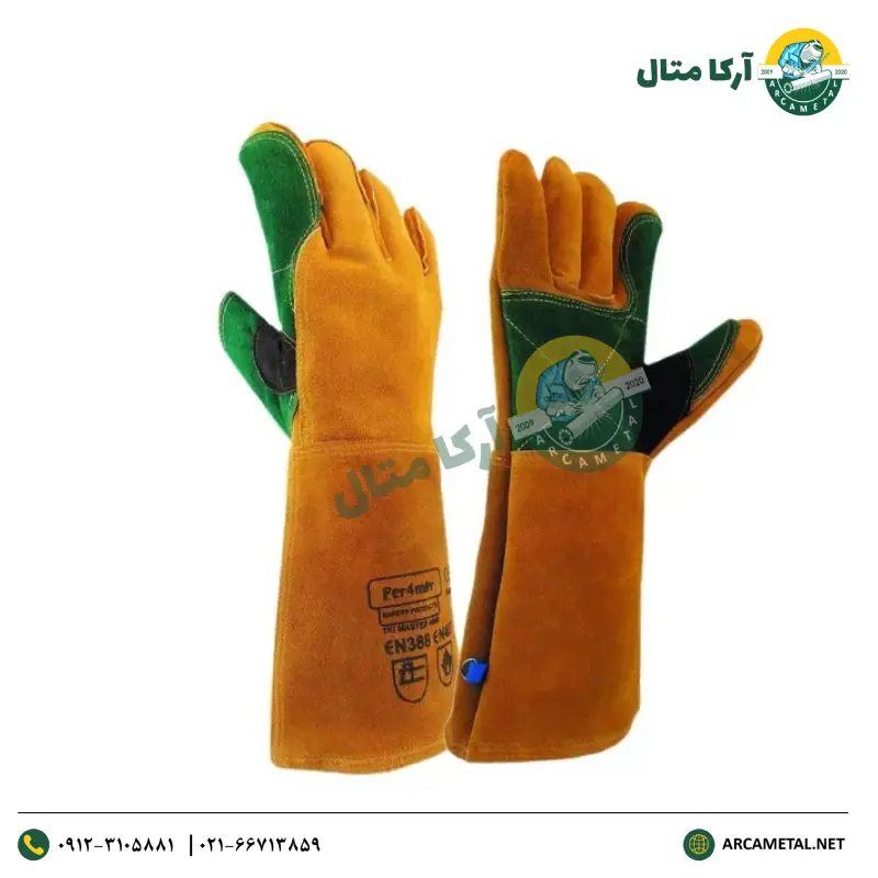دستکش هوبارت تمام چرم طرح آلمانی