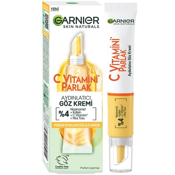 کرم دور چشم روشن کننده حاوی ویتامین سی گارنیر حجم 15ml