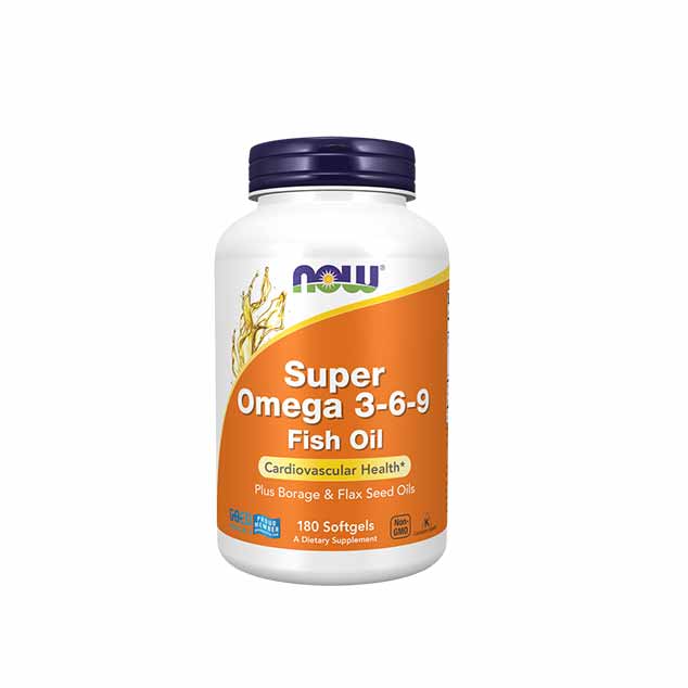 سوپر امگا ۳-۶-۹ ناو - NOW Super Omega 3-6-9 Fish Oil 180 Softgels
