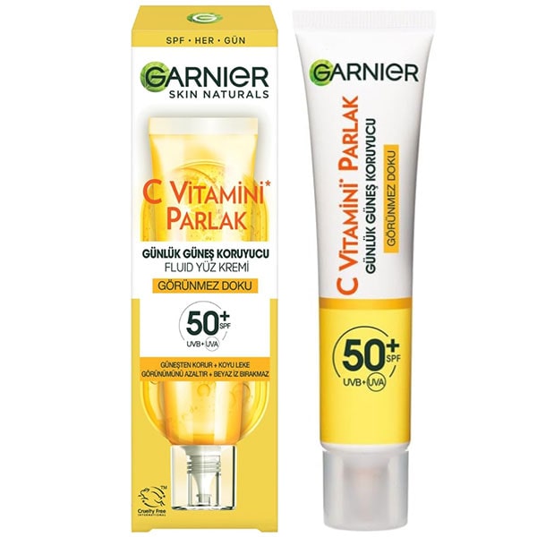 کرم ضدآفتاب ضدلک بی رنگ ویتامین سی گارنیر با SPF 50 حجم 40ml