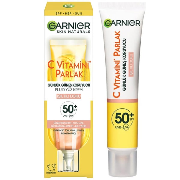 کرم ضدآفتاب ضدلک رنگی ویتامین سی گارنیر با SPF 50 حجم 40ml