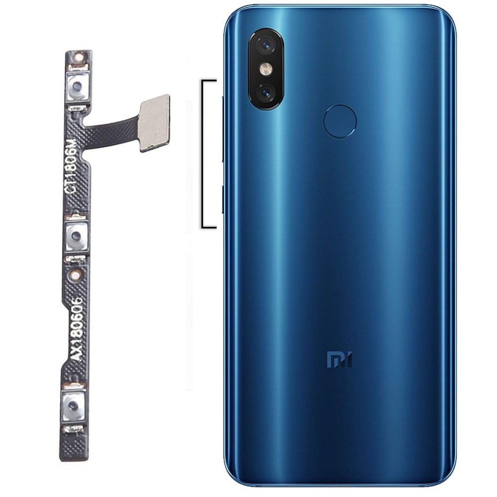Mi 8 Volume + Power Flex Cable