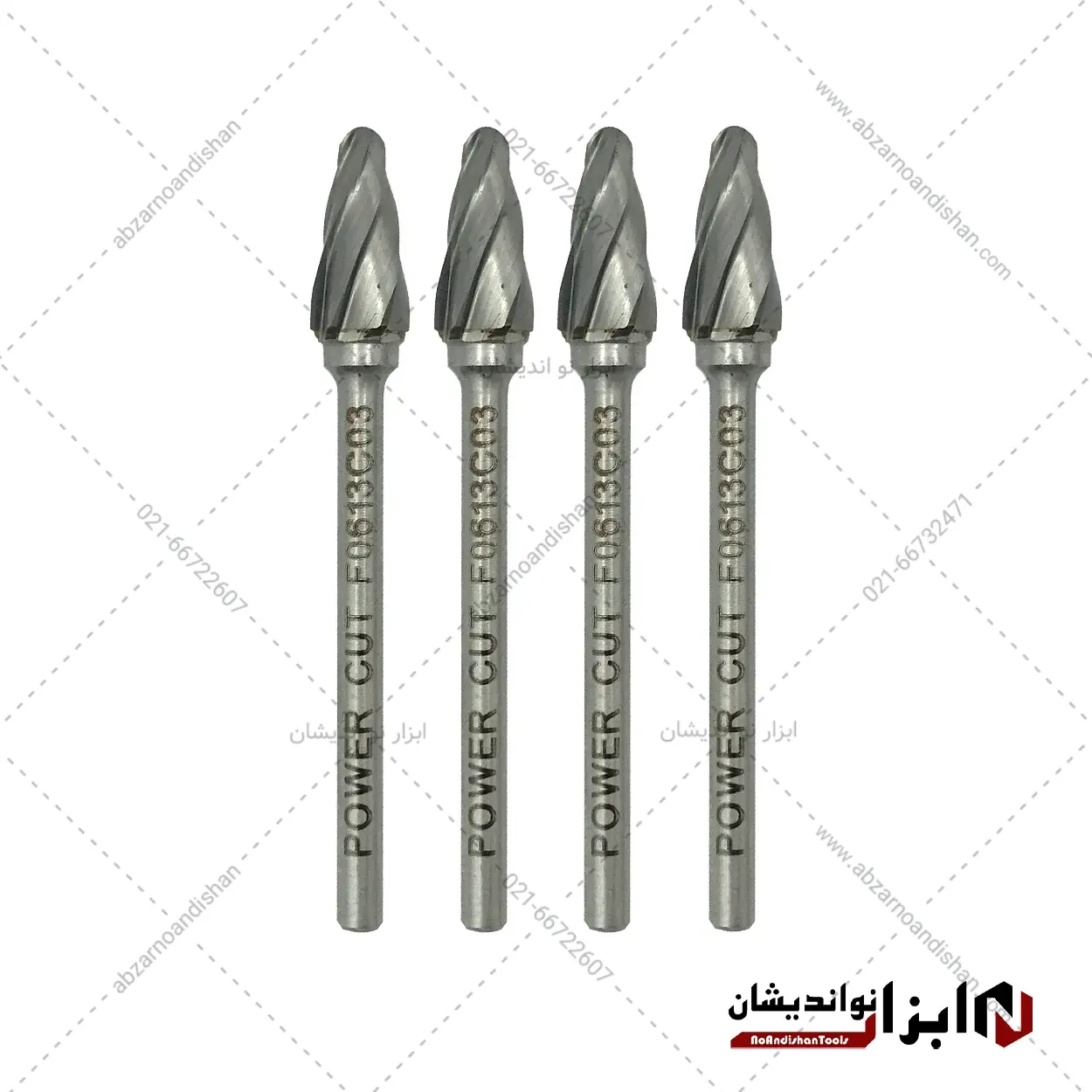 فرز فرم مینیاتوری آلومینیوم مدل کله قندی F سایز 6 برند پاور کات