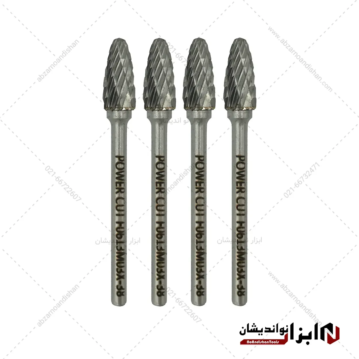 فرز فرم مینیاتوری مدل کله قندی F سایز 6 دنباله 3 برند پاور کات