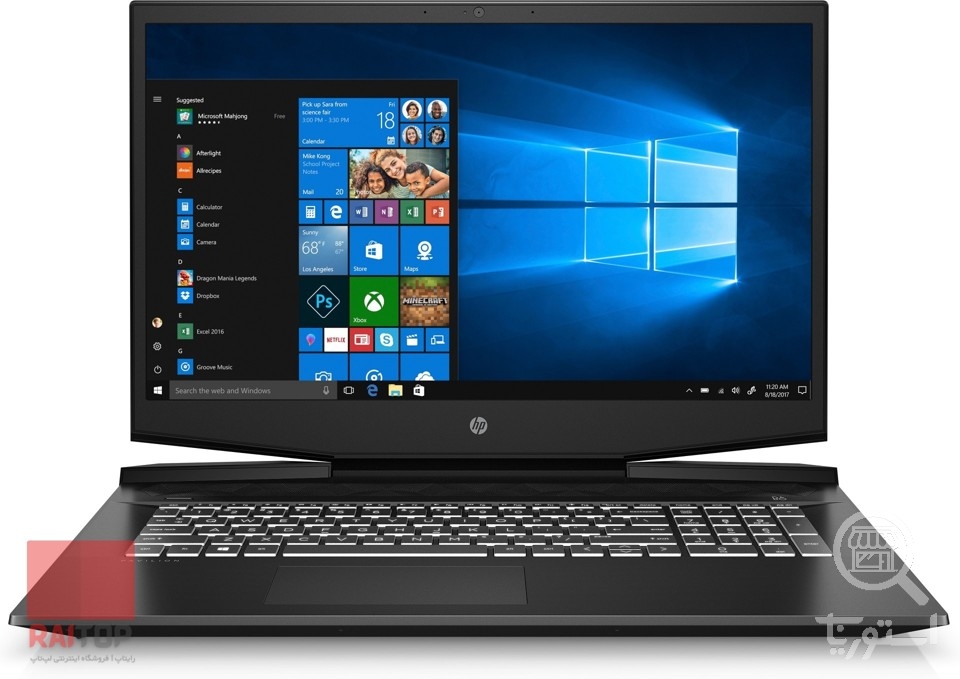 لپ تاپ استوک 17 اینچی گیمینگ HP مدل Pavilion – 17-cd0007ns