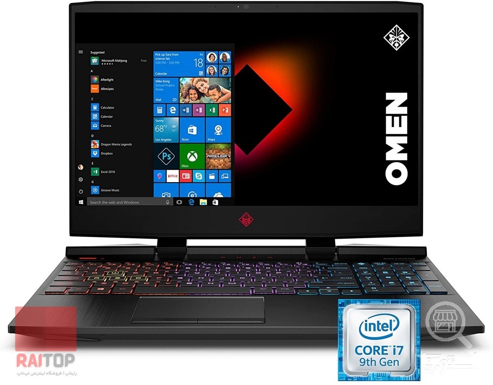 لپ تاپ گیمینگ 15 اینچی HP مدل Omen 15-dh i7-9750H 1660ti