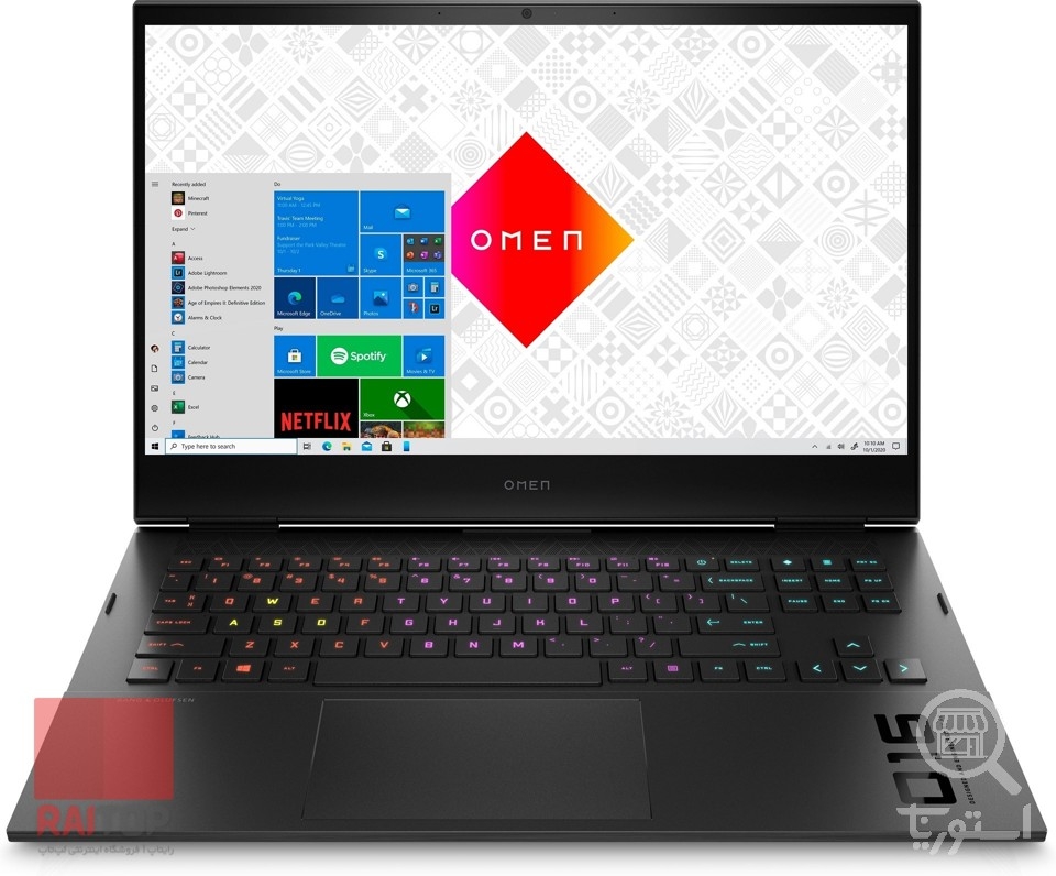 لپ تاپ گیمینگ 16 اینچی HP مدل OMEN 16-c0 Ryzen 7 Radeon 8GB