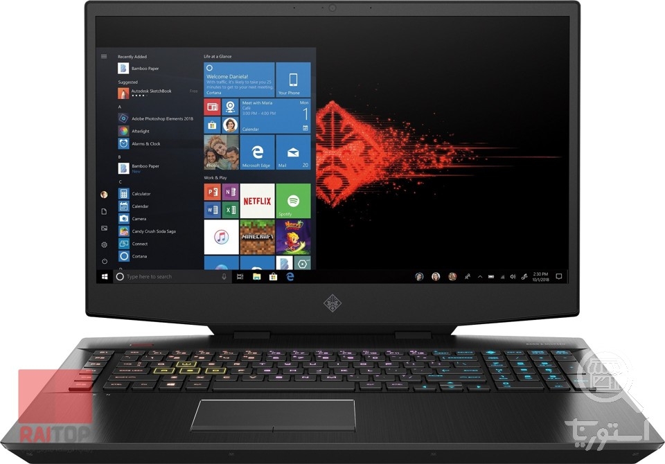 لپ تاپ گیمینگ 17 اینچی HP مدل OMEN 17-c Core i7 RTX 2070S
