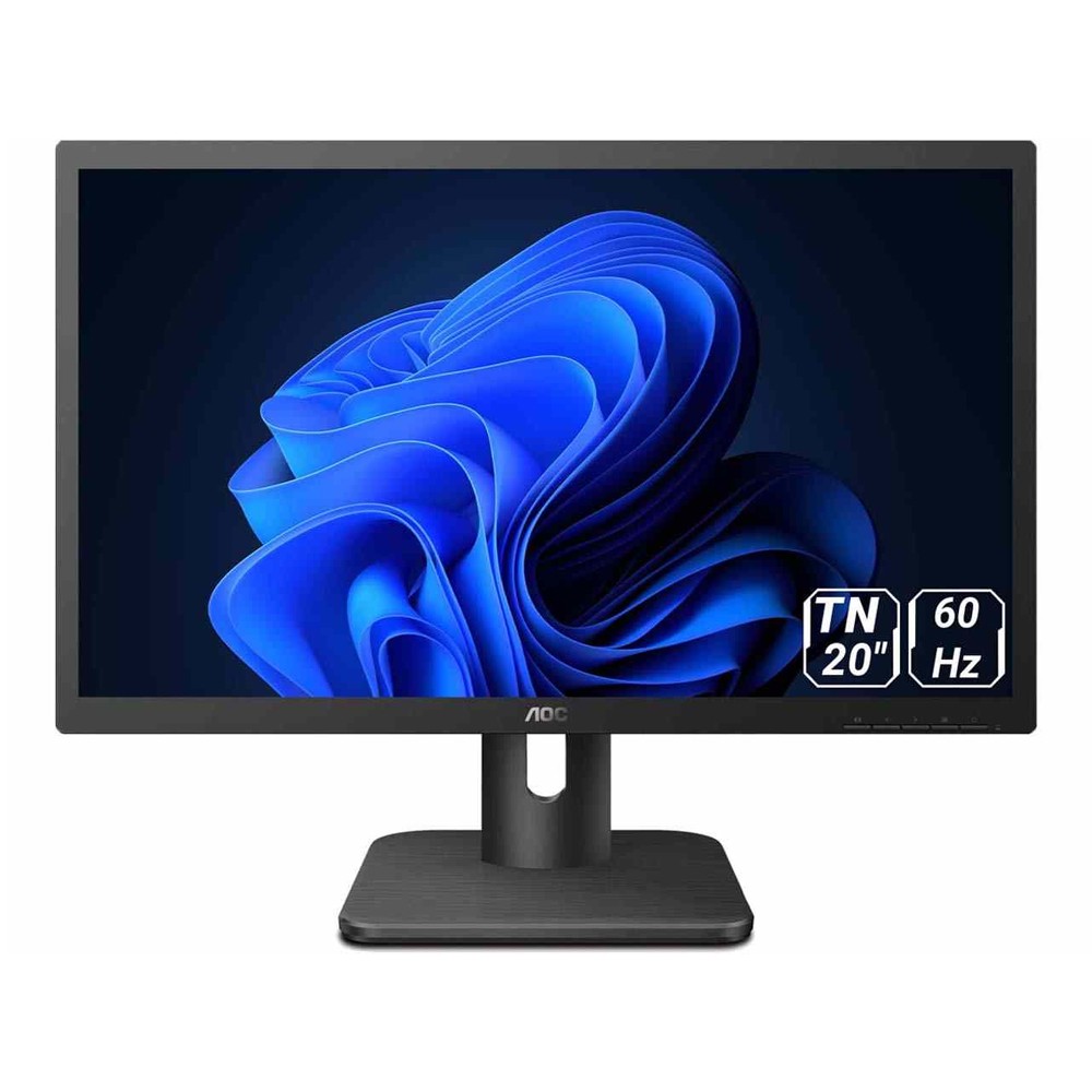 مانیتور 20 اینچ ای او سی مدل 20E1H با پنل TN و رزولوشن HD