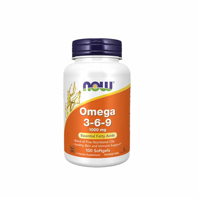 امگا ۳-۶-۹ ناو ۱۰۰۰ میلیگرم - NOW Omega 3-6-9 1000mg 100 Softgels