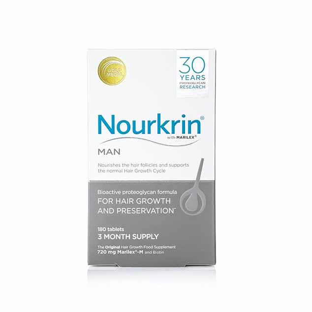 قرص تقویت و رشد مو آقایان نورکرین – Nourkrin Man 180 Tablets