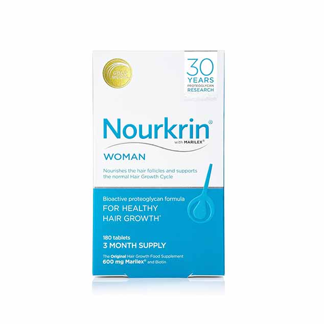 قرص تقویت و رشد مو بانوان نورکرین – Nourkrin Woman 180 Tablets