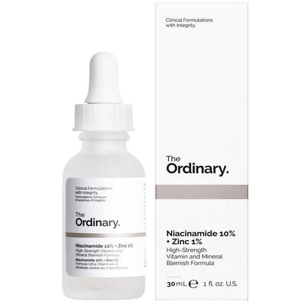سرم ضد جوش نیاسینامید 10% + زینک 1% اوردینری حجم 30ml