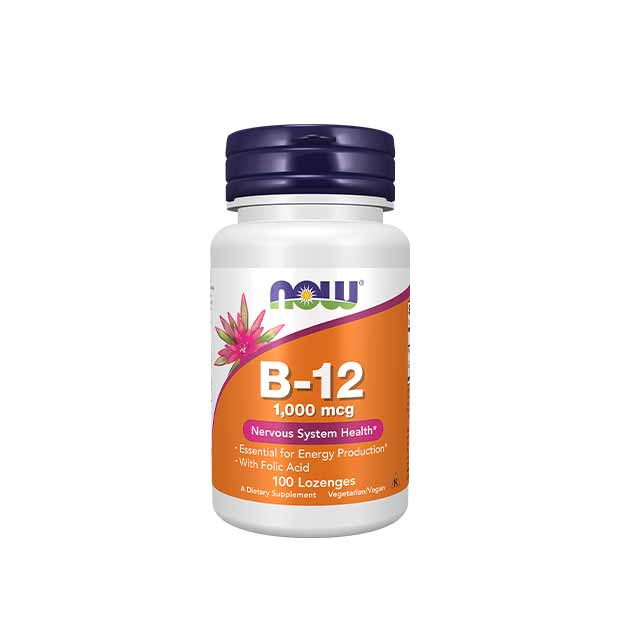 ویتامین B12 جویدنی ناو ۱۰۰۰ میکروگرم - NOW B-12 1,000 mcg 100 Lozenges