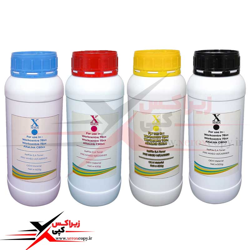 تونر شارژ زیراکس رنگی 300 گرمی