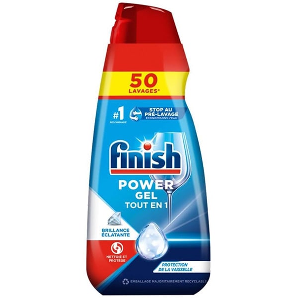 ژل ماشین ظرفشویی فینیش مدل Power Gel اروپایی حجم 1000ml