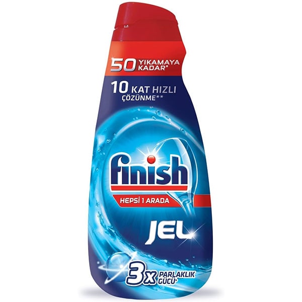 ژل ماشین ظرفشویی فینیش مدل 3X Parlaklik Gucu حجم 1000ml
