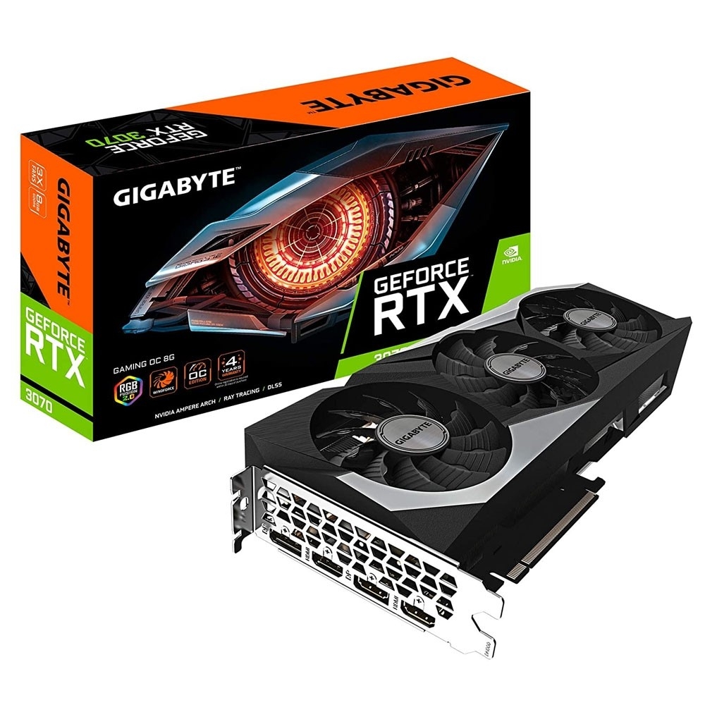 کارت گرافیک گیگابایت GIGABYTE GEFORCE RTX-3070 با حافظه 8 گیگابایت