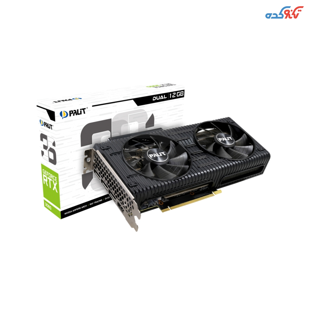 کارت گرافیک پالیت مدل Palit GeForce RTX 3060 DUAL با حافظه 12 گیگابایت