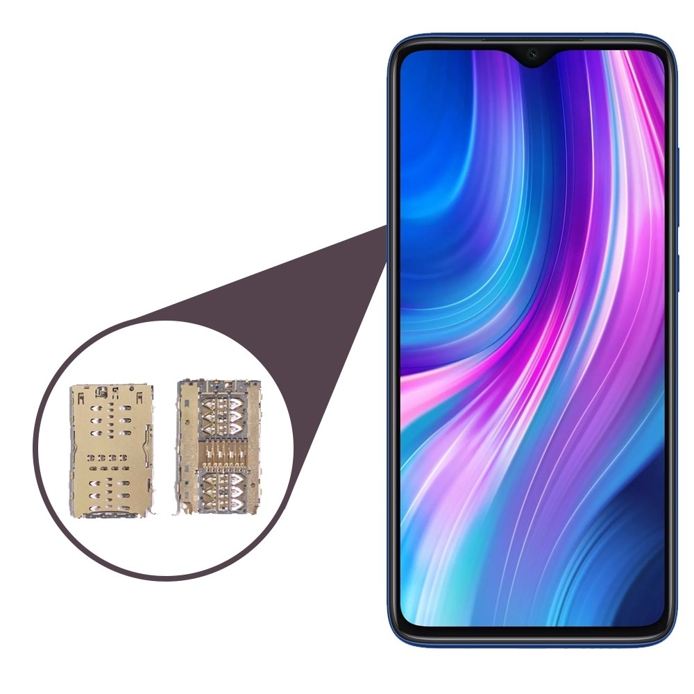 کانکتور سیمکارت مناسب برای گوشی شیائومی Redmi Note 8