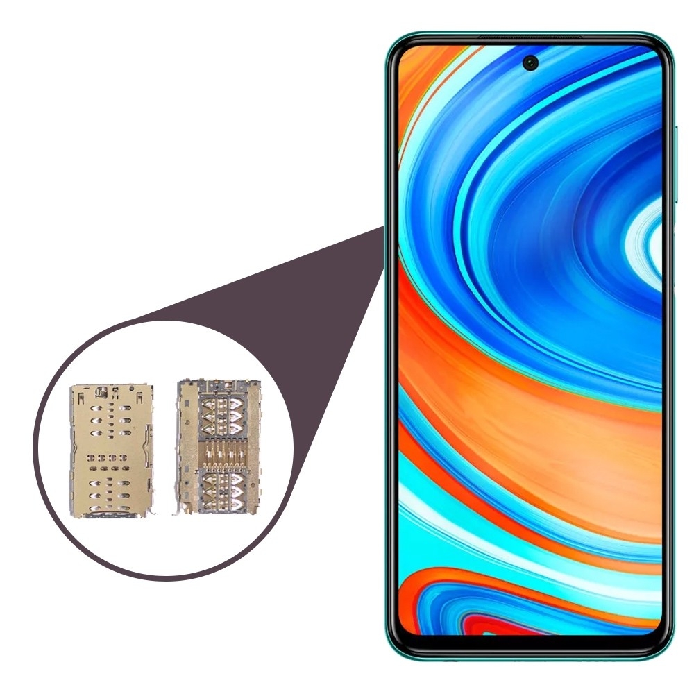 کانکتور سیمکارت مناسب برای گوشی شیائومی Redmi Note 9Pro