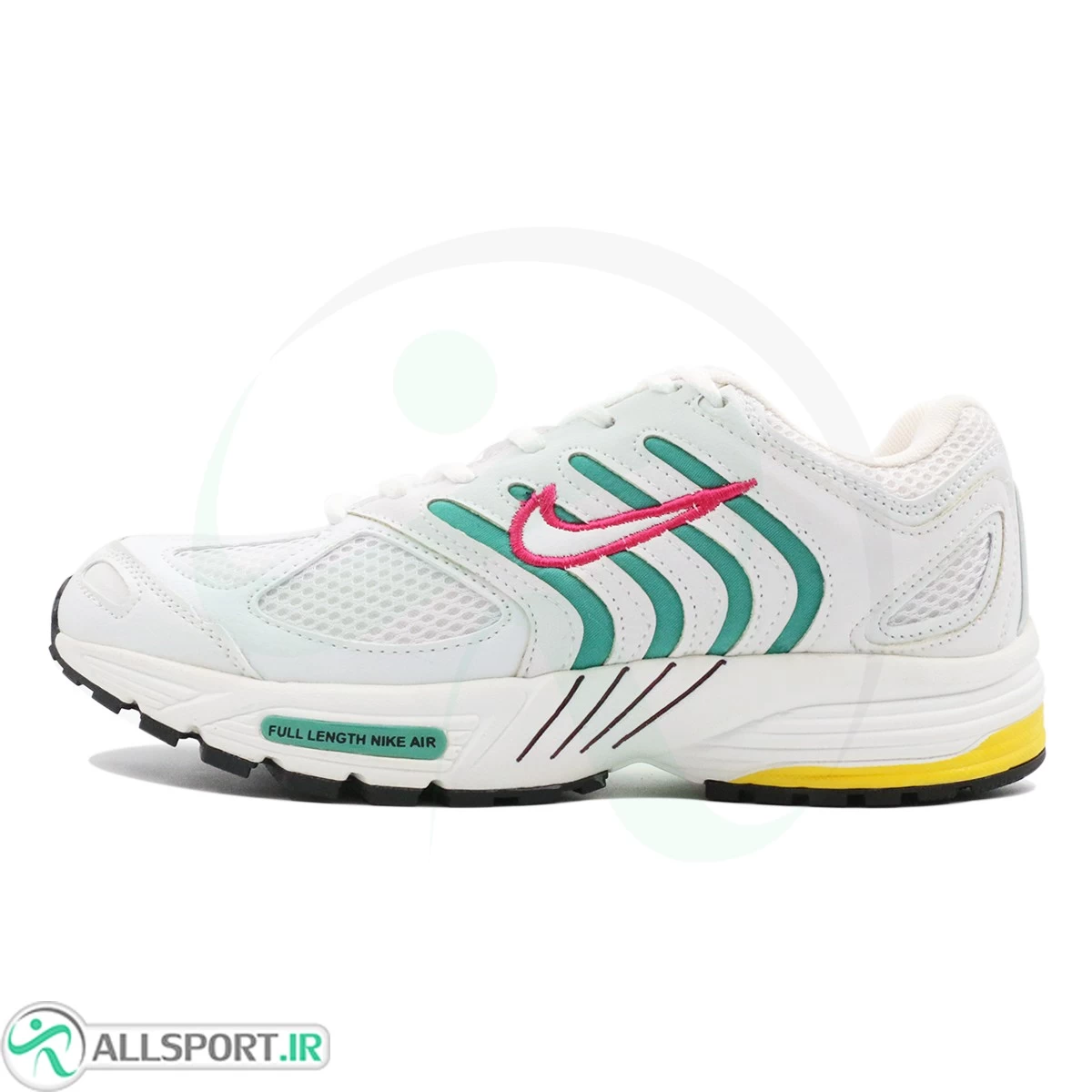 کتانی نایک پگاسوس سفید سبز زرد Nike Air Pegasus