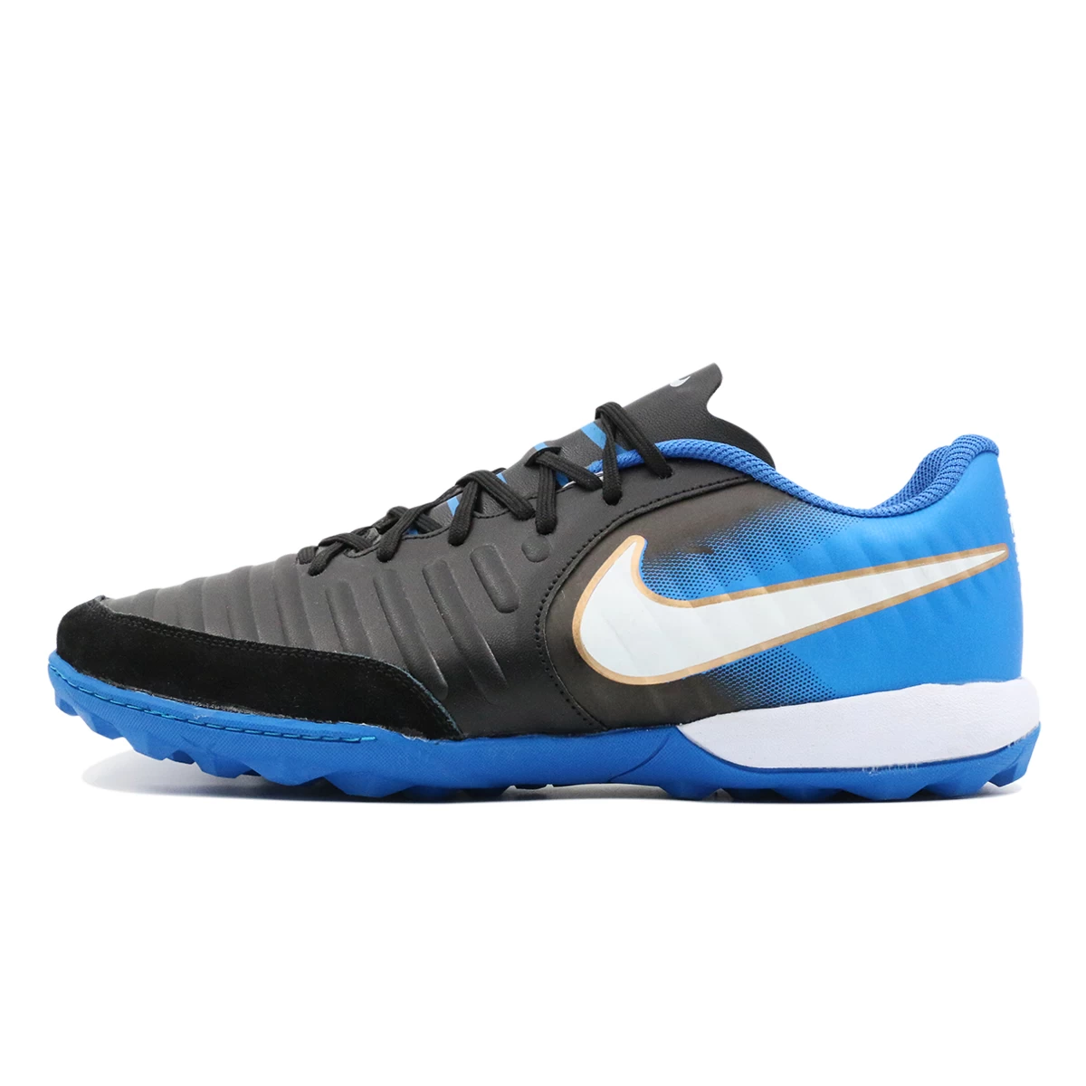 کفش چمن مصنوعی نایک تمپو ایکس مشکی آبی Nike Tiempo Black & Blue