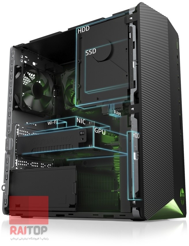 کیس کامپیوتر گیمینگ HP مدل Pavilion Gaming TG01 Ryzen 5