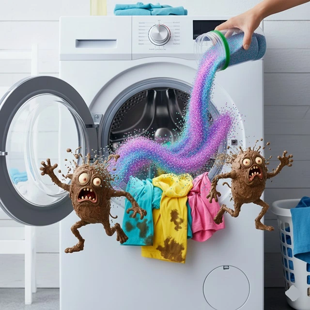نمک رنگی بنتونیت دار مخصوص شستشوی لباس (N1)
