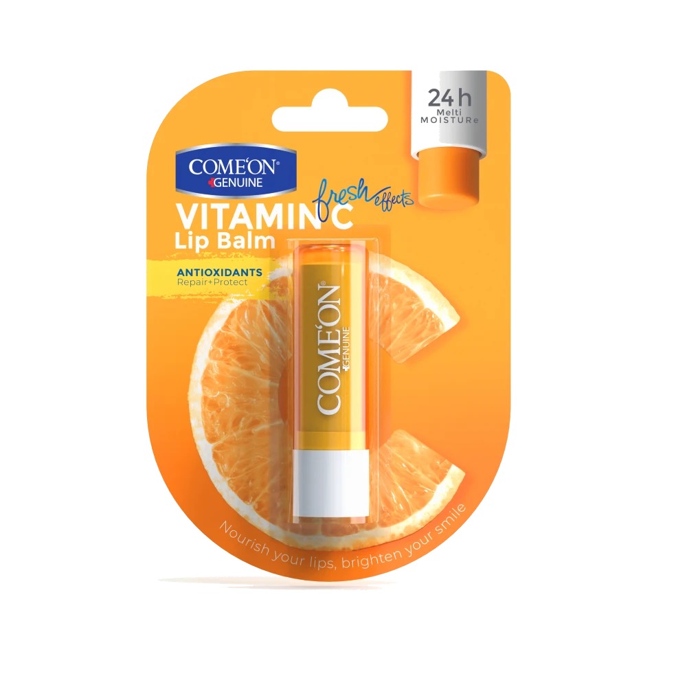 بالم نرم و براق کننده لب کامان مدل Vitamin C