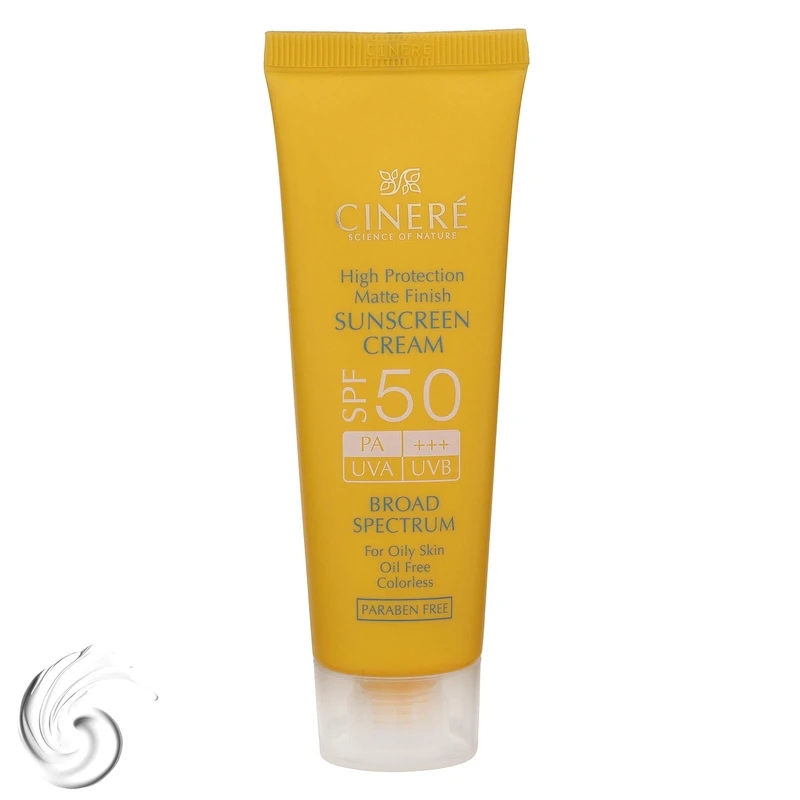 کرم ضد افتاب SPF50 سینره مخصوص پوست چرب