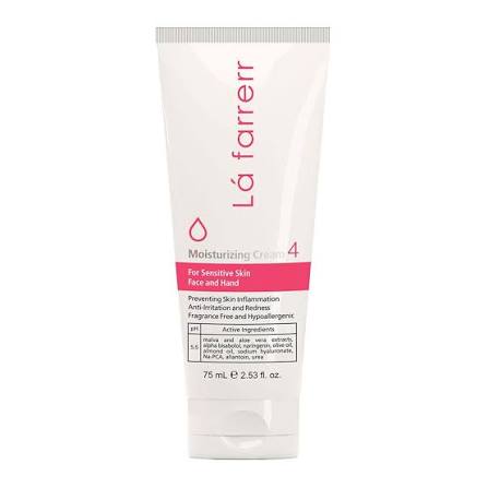 کرم مرطوب کننده پوست حساس 4 لافارر (Moisturizing cream 4 for sensitive skin Lafarrerr 75ml)