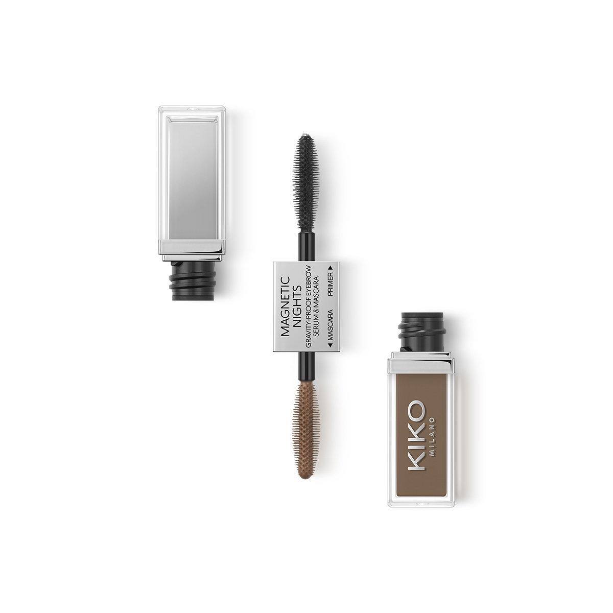 سرم و ریمل ابرو مگنتیک نایتس گراویتی پروف ۰۲ ابرن – KIKO Milano