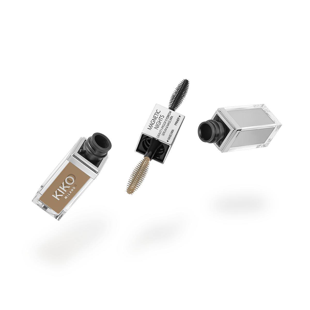 سرم و ریمل ابرو مگنتیک نایتس گراویتی پروف 01 لایت بلوند – kiko milano