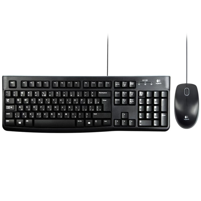 کیبورد و ماوس بی سیم لاجیتک مدل Logitech MK120 Keyboard