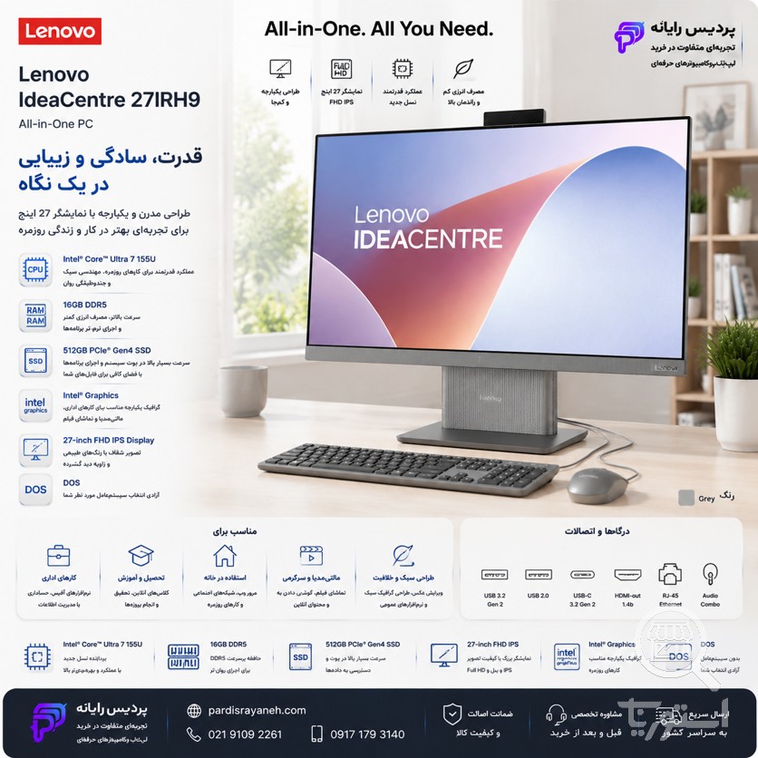 آل این وان لنوو Lenovo IdeaCentre 27IRH9