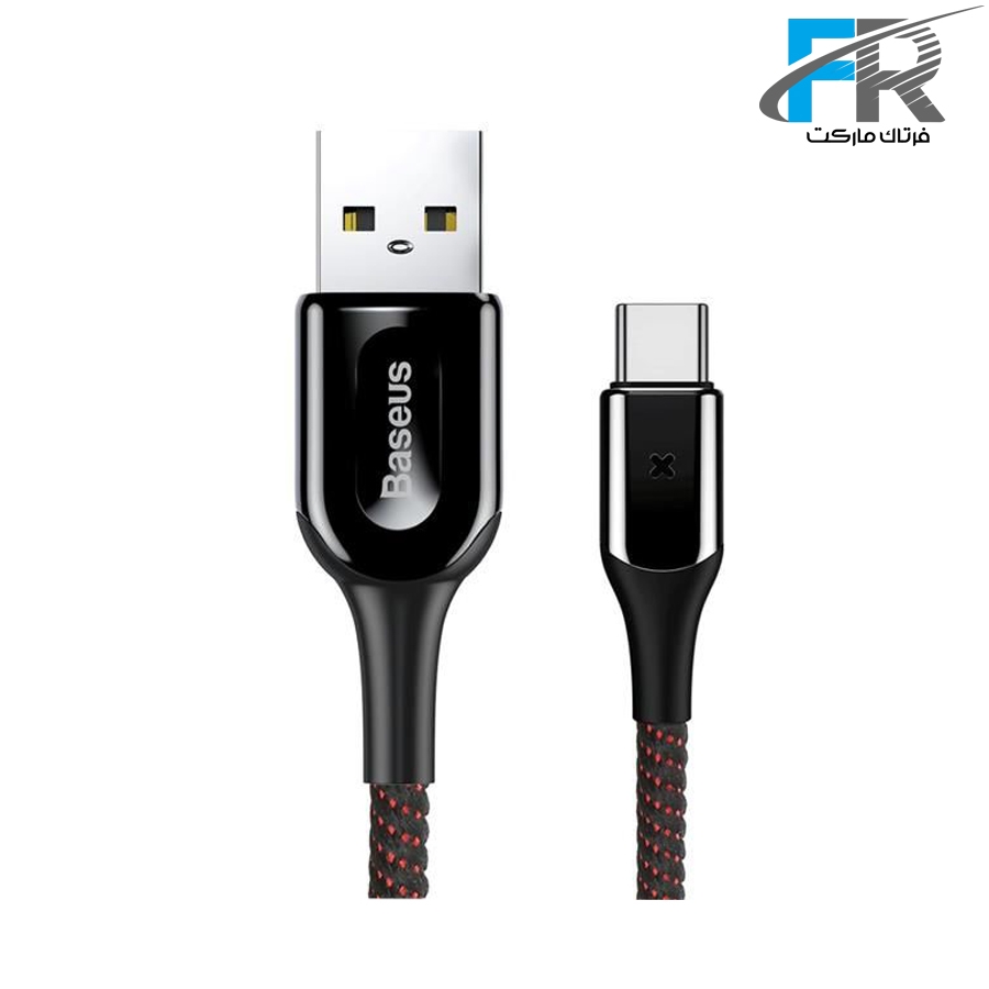 کابل تبدیل USB به Type-C باسئوس مدل X-Shaped Light CATXD طول 1 متر