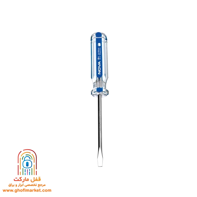پیچ گوشتی دوسو 150×8 دسته کریستالی نووا مدل NTS-1130