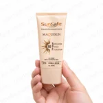 کرم ضد آفتاب و ضد چروک سان سیف رنگی spf50 | کرم پودری و پرایمری MAQUISUN