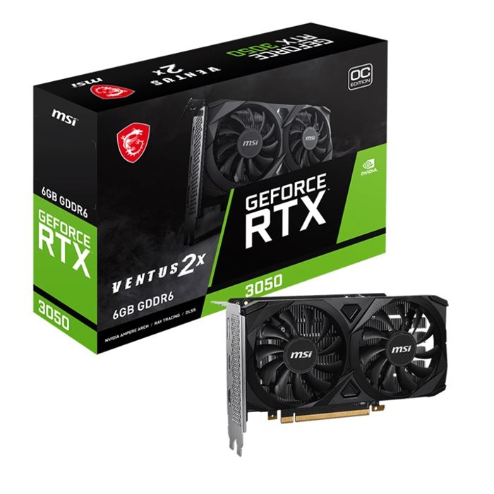 کارت گرافیک ام اس آی GeForce RTX 3050 Ventus 2X 6GB OC