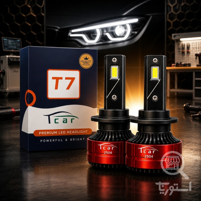 هدلایت تیکار مدل T7 پایهH4 سفید یخی