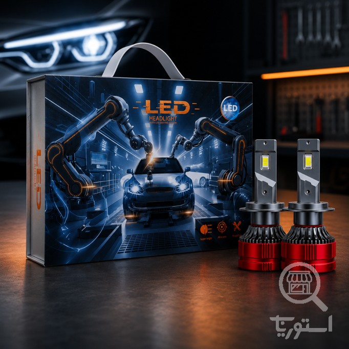 هدلایت تیکار مدلLukas پایه H7سفید یخی