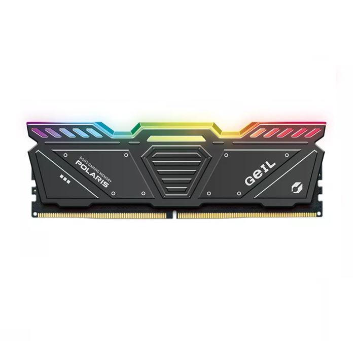 رم کامپیوتر DDR5 تک کاناله 5200 مگاهرتزCL38 گیل مدل POLARIS RGB ظرفیت 16 گیگابایت