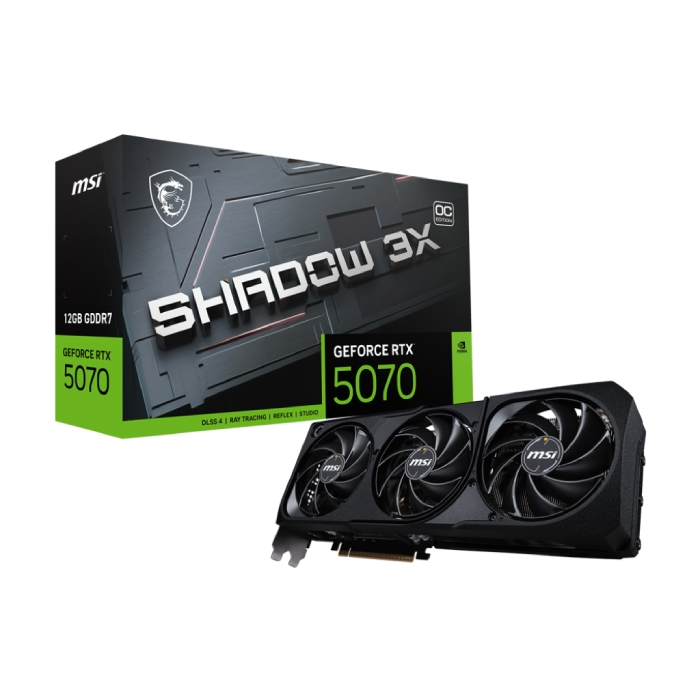 کارت گرافیک ام اس آی مدل GeForce RTX 5070 12GB SHADOW 3X OC