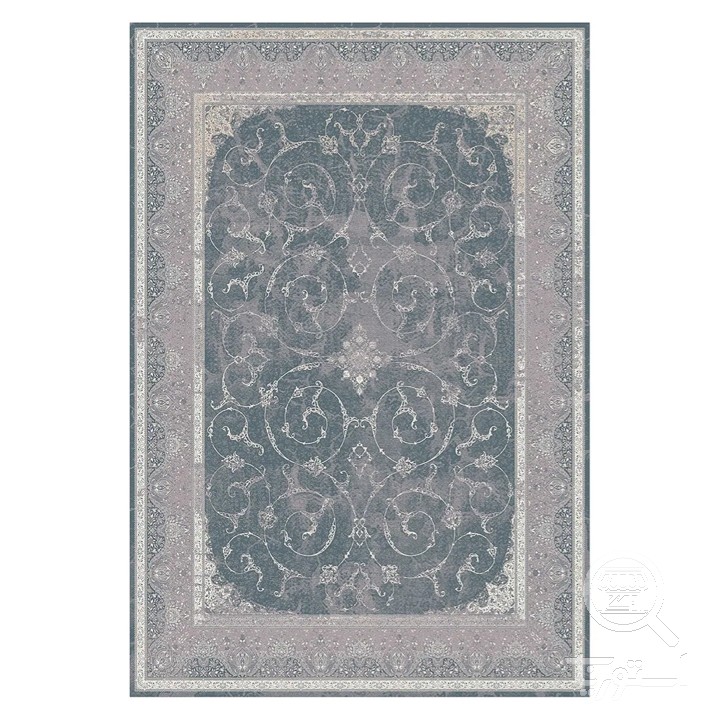 فرشینه مخمل ترک طرح اسلیمی دودی کد L6-556