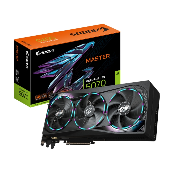 کارت گرافیک گیگابایت مدل AORUS GeForce RTX™ 5070 MASTER 12G